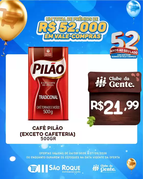 Catálogo São Roque Supermercados em Itaú de Minas | Ofertas especiais atraentes para todos | 2026-09-04T00:00:00.000Z - 2026-09-07T00:00:00.000Z
