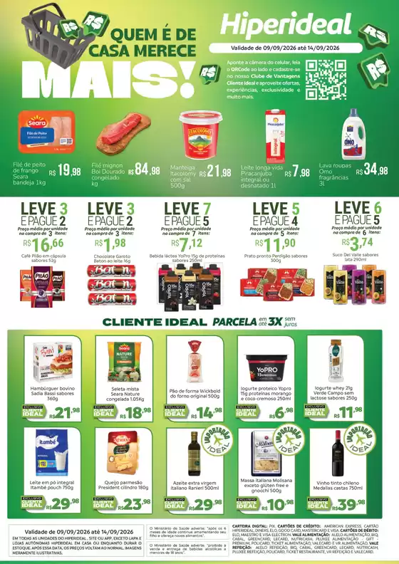 Catálogo Hiperideal Supermercados | Nossas melhores pechinchas | 2026-09-07T00:00:00.000Z - 2026-09-14T00:00:00.000Z