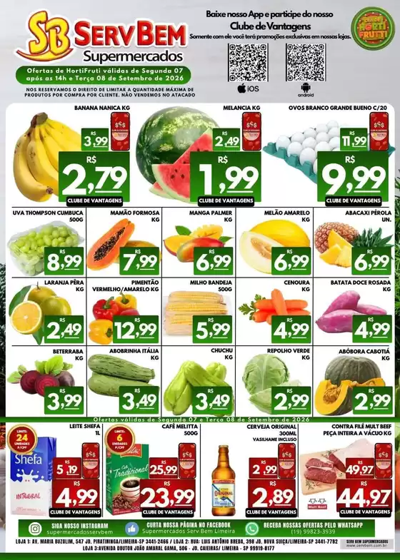 Catálogo ServBem | Ofertas especiais atraentes para todos | 2026-09-07T00:00:00.000Z - 2026-09-08T00:00:00.000Z