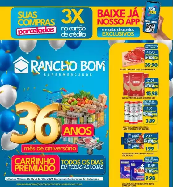 Catálogo Rancho Bom Supermercados | Ampla seleção de ofertas | 2026-09-07T00:00:00.000Z - 2026-09-13T00:00:00.000Z