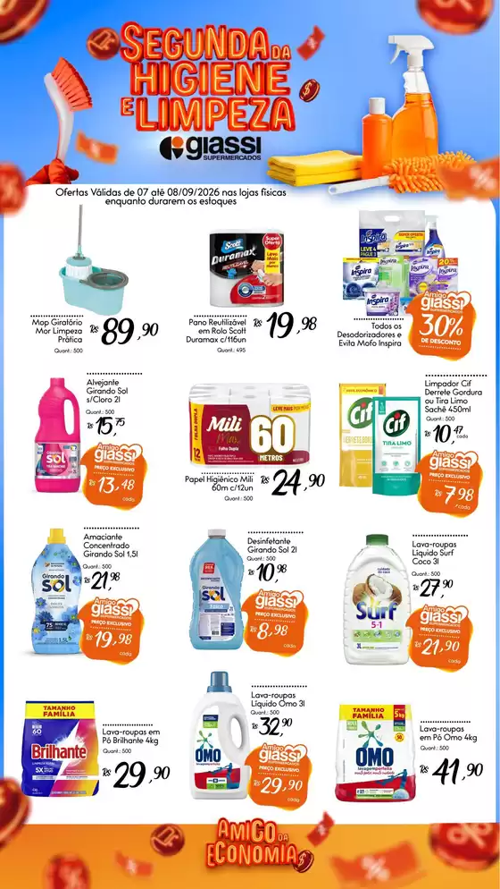 Catálogo Giassi Supermercados | Encarte Giassi Supermercados | 2026-09-07T00:00:00.000Z - 2026-09-08T00:00:00.000Z