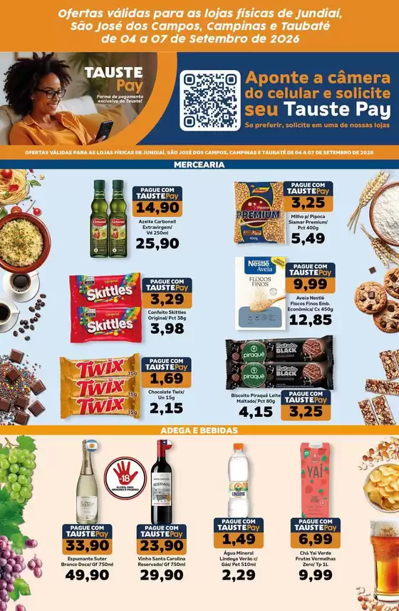 Catálogo Supermercados Tauste | Ofertas Tauste Pay Jun SJC Cam e Tau | 2026-09-04T00:00:00.000Z - 2026-09-07T00:00:00.000Z