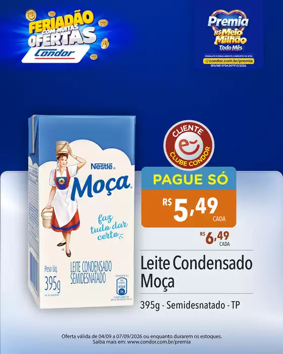 Catálogo Supermercados Condor | Ofertas exclusivas para nossos clientes | 2026-09-04T00:00:00.000Z - 2026-09-07T00:00:00.000Z