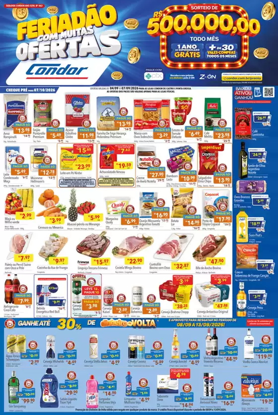 Catálogo Supermercados Condor | Ótima oferta para caçadores de pechinchas | 2026-09-04T00:00:00.000Z - 2026-09-13T00:00:00.000Z