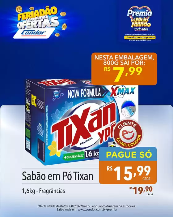 Catálogo Supermercados Condor | Ofertas exclusivas e pechinchas | 2026-09-04T00:00:00.000Z - 2026-09-07T00:00:00.000Z
