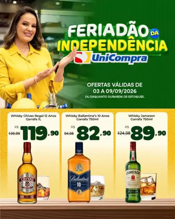 Catálogo Unicompra | Feriadão da Independência UniCompra! | 2026-09-08T00:00:00.000Z - 2026-09-09T00:00:00.000Z