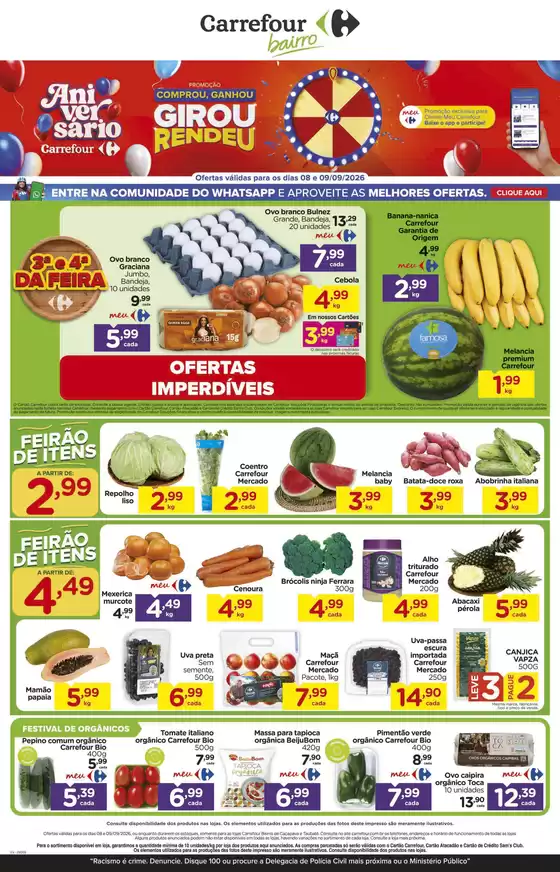 Catálogo Carrefour Bairro | FEIRA | 2026-09-08T00:00:00.000Z - 2026-09-09T00:00:00.000Z