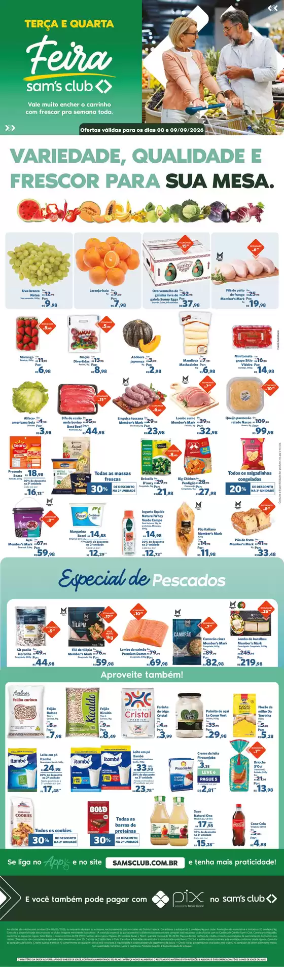Catálogo Sam's Club | OFERTAS FEIRA | 2026-09-08T00:00:00.000Z - 2026-09-09T00:00:00.000Z