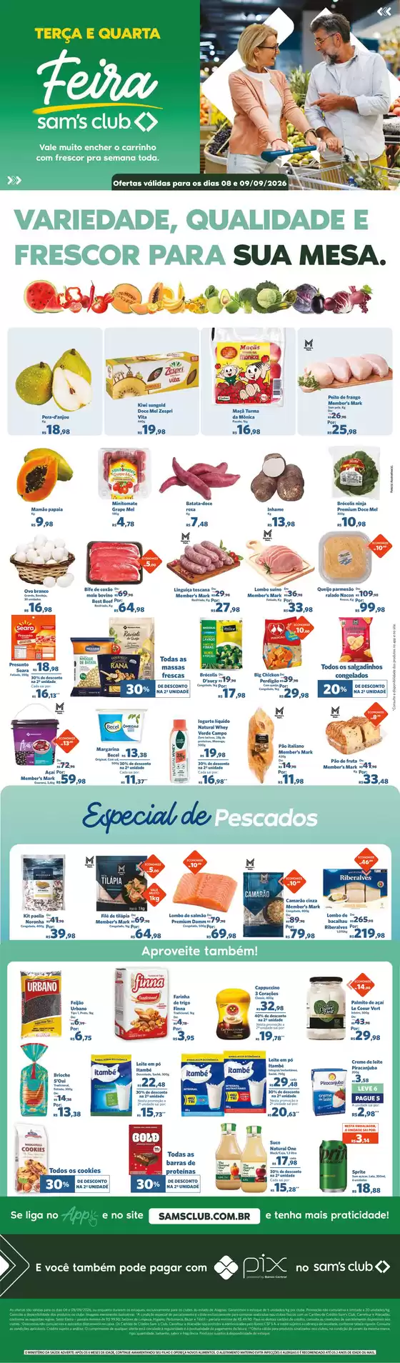 Catálogo Sam's Club | Descubra ofertas atraentes | 2026-09-08T00:00:00.000Z - 2026-09-09T00:00:00.000Z