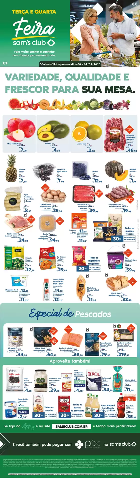 Catálogo Sam's Club | Melhores ofertas para todos os caçadores de pechinchas | 2026-09-08T00:00:00.000Z - 2026-09-09T00:00:00.000Z