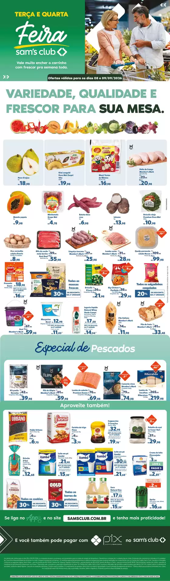 Catálogo Sam's Club | Ótima oferta para caçadores de pechinchas | 2026-09-08T00:00:00.000Z - 2026-09-09T00:00:00.000Z