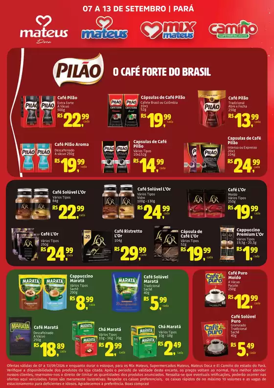 Catálogo Supermercados Mateus | JDE | 2026-09-08T00:00:00.000Z - 2026-09-13T00:00:00.000Z