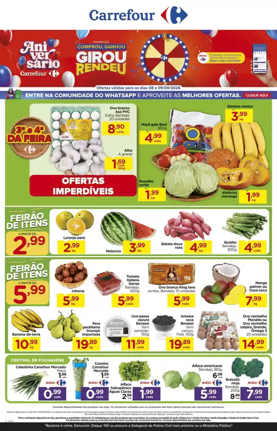 Catálogo Carrefour | Promoções especiais em andamento | 2026-09-08T00:00:00.000Z - 2026-09-09T00:00:00.000Z
