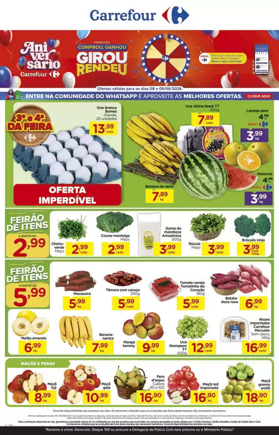 Catálogo Carrefour | Ofertas especiais atraentes para todos | 2026-09-08T00:00:00.000Z - 2026-09-09T00:00:00.000Z