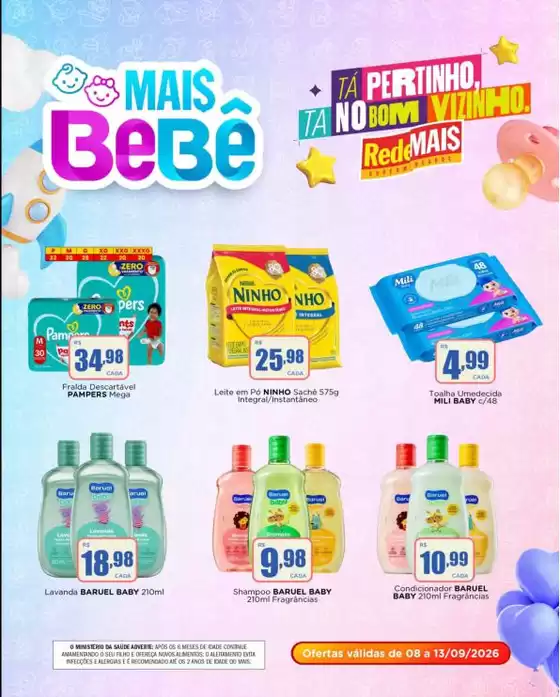 Catálogo Rede Mais Supermercados | Encarte Rede Mais Supermercados | 2026-09-08T00:00:00.000Z - 2026-09-13T00:00:00.000Z