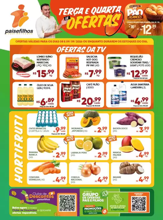 Catálogo Pais e Filhos Supermercados | Encarte Pais e Filhos Supermercados | 2026-09-08T00:00:00.000Z - 2026-09-09T00:00:00.000Z