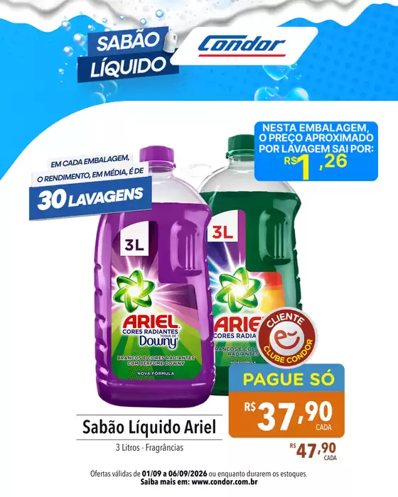 Catálogo Supermercados Condor | Descubra ofertas atraentes | 2026-09-08T00:00:00.000Z - 2026-09-09T00:00:00.000Z