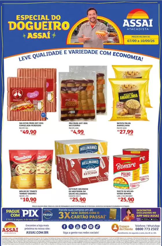 Catálogo Assaí Atacadista | Encarte Assaí Atacadista 171471-571 | 2026-09-08T00:00:00.000Z - 2026-09-10T00:00:00.000Z