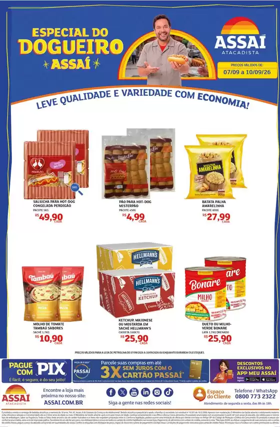 Catálogo Assaí Atacadista | Encarte Assaí Atacadista 171478-574 | 2026-09-08T00:00:00.000Z - 2026-09-10T00:00:00.000Z