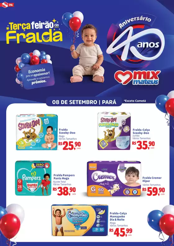 Catálogo Supermercados Mateus em Ananindeua | Terça da Fralda | 2026-09-08T00:00:00.000Z - 2026-09-08T00:00:00.000Z