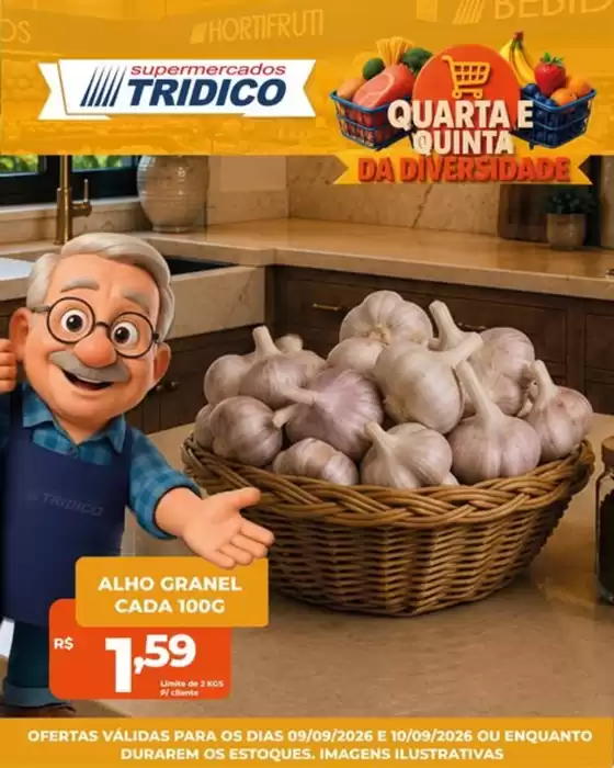 Catálogo Supermercados Tridico | Quarta e Quinta da Diversidade no Tridico! | 2026-09-09T00:00:00.000Z - 2026-09-10T00:00:00.000Z