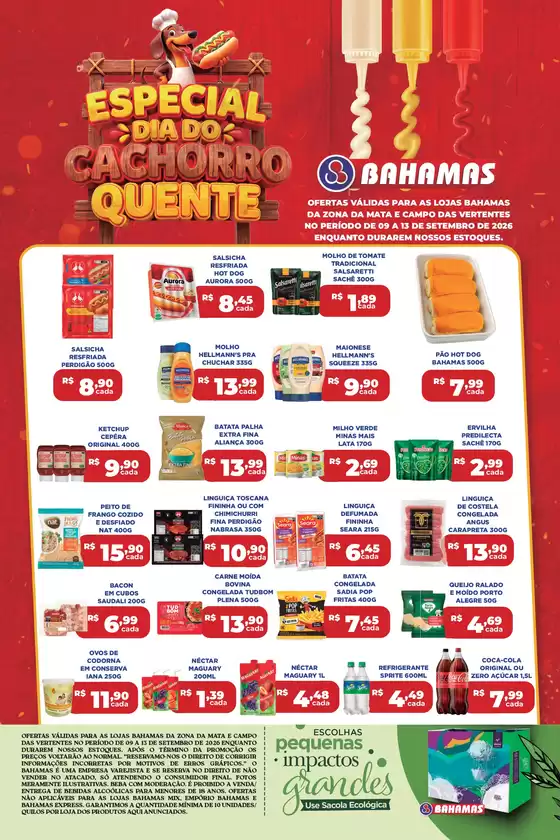 Catálogo Bahamas Supermercados | Dia Especial do Cachorro-Quente | 2026-09-09T00:00:00.000Z - 2026-09-13T00:00:00.000Z