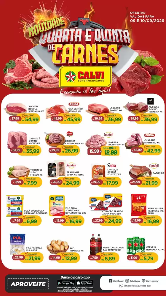 Catálogo Calvi Supermercados | Quarta e Quinta de Carnes | 2026-09-09T00:00:00.000Z - 2026-09-10T00:00:00.000Z