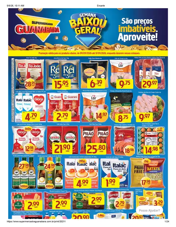 Catálogo Supermercados Guanabara | Ofertas | 2026-09-09T00:00:00.000Z - 2026-09-11T00:00:00.000Z