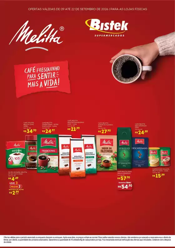 Catálogo Bistek Supermercados | Encarte Bistek Supermercados | 2026-09-09T00:00:00.000Z - 2026-09-22T00:00:00.000Z