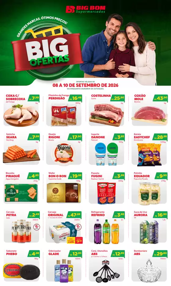 Catálogo Big Bom Supermercados em Cabedelo | Big Ofertas | 2026-09-08T00:00:00.000Z - 2026-09-10T00:00:00.000Z
