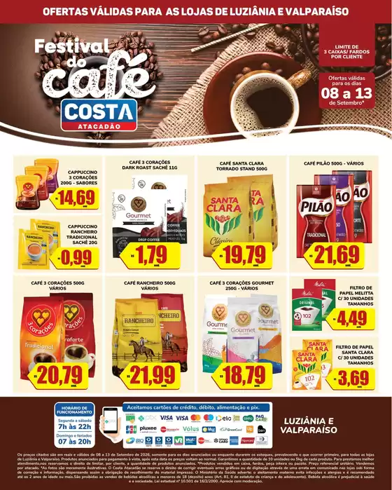 Catálogo Costa Atacadão | Ampla seleção de ofertas | 2026-09-08T00:00:00.000Z - 2026-09-13T00:00:00.000Z