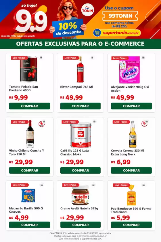 Catálogo Tonin Superatacado | Ofertas exclusivas 9.9 | 2026-09-09T00:00:00.000Z - 2026-09-09T00:00:00.000Z