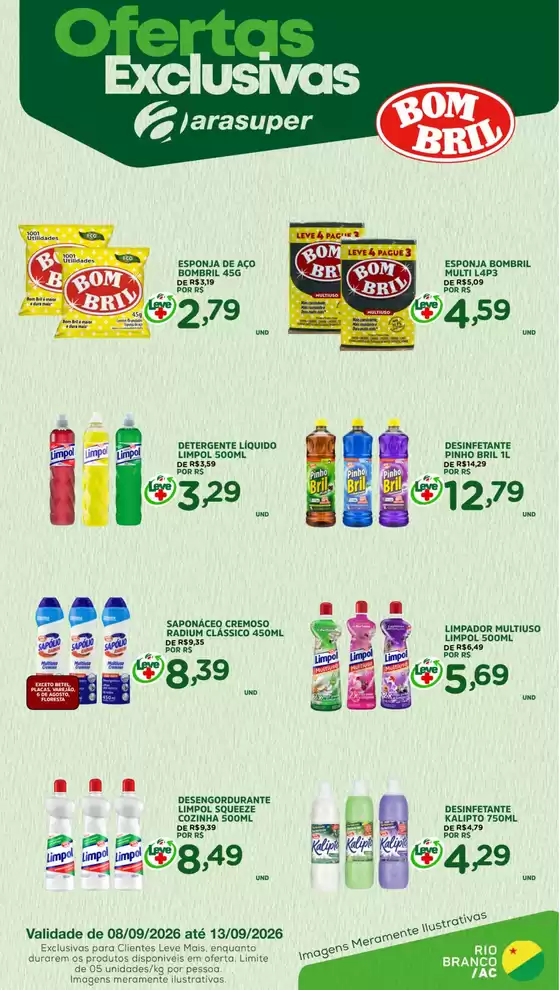 Catálogo Araújo Supermercados | EXCLUSIVA BOMBRIL | 2026-09-08T00:00:00.000Z - 2026-09-13T00:00:00.000Z