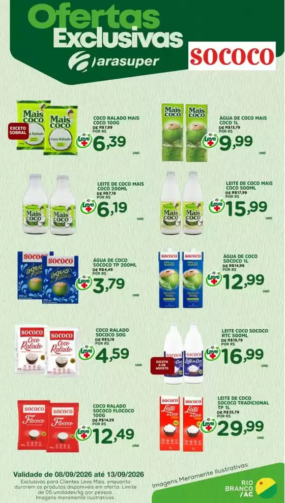 Catálogo Araújo Supermercados | EXCLUSIVA SOCOCO | 2026-09-08T00:00:00.000Z - 2026-09-13T00:00:00.000Z