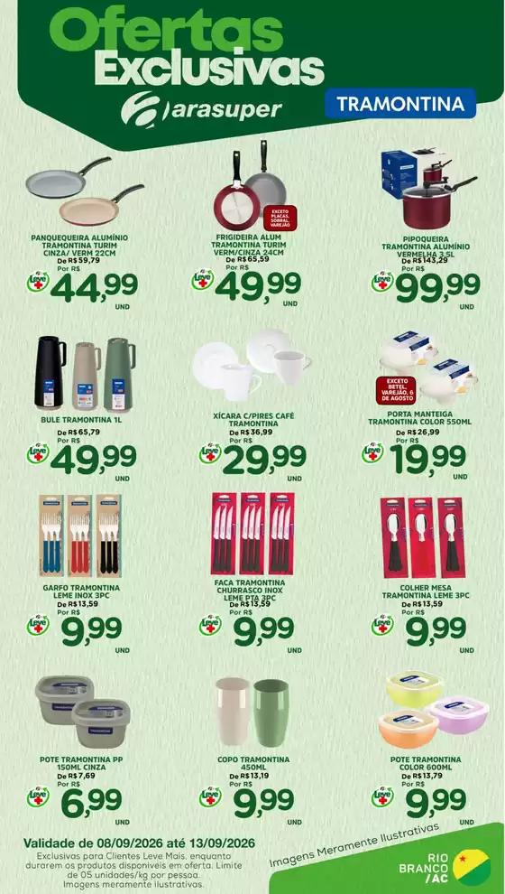 Catálogo Araújo Supermercados | EXCLUSIVA TRAMONTINA | 2026-09-08T00:00:00.000Z - 2026-09-13T00:00:00.000Z