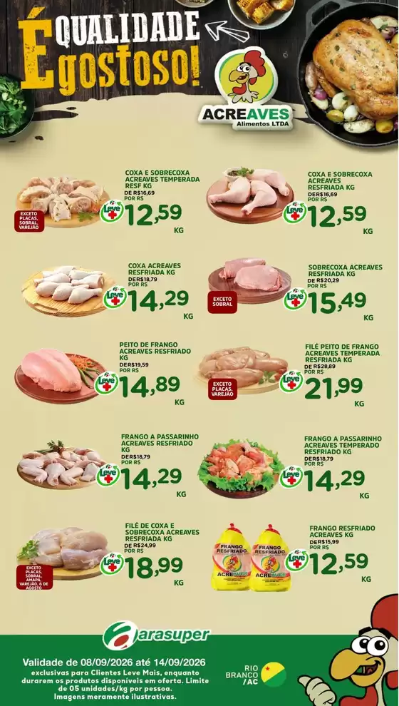 Catálogo Araújo Supermercados | EXCLUSIVA DOM PORQUITO E ACREAVES | 2026-09-08T00:00:00.000Z - 2026-09-14T00:00:00.000Z