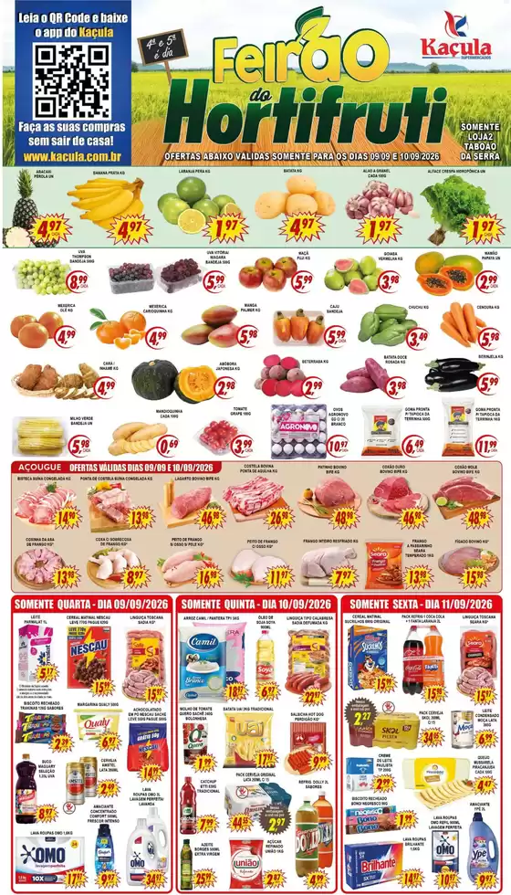 Catálogo Kaçula Supermercados | Loja2 | 2026-09-09T00:00:00.000Z - 2026-09-11T00:00:00.000Z