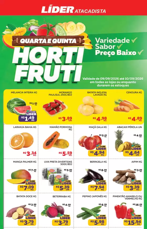 Catálogo Líder Atacadista | Encartequartaequintadohortfruti | 2026-09-09T00:00:00.000Z - 2026-09-10T00:00:00.000Z