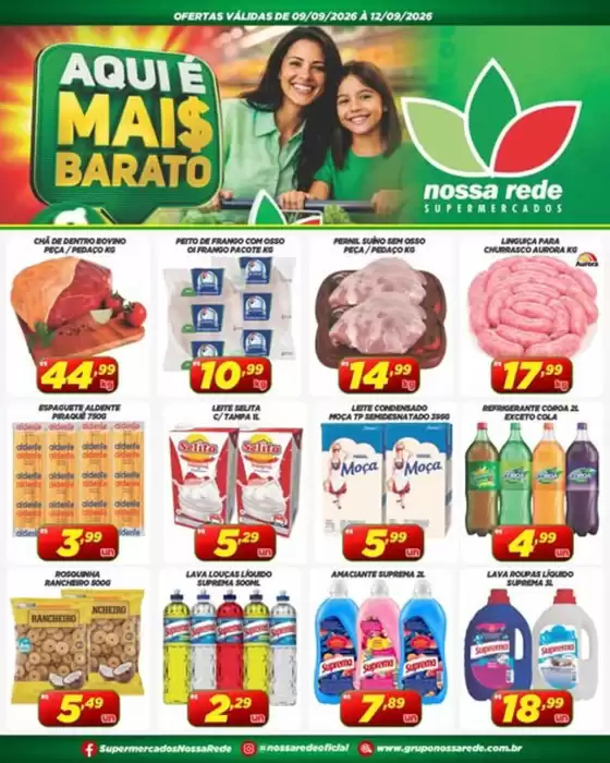 Catálogo Nossa Rede Supermercados | Ofertas exclusivas | 2026-09-09T00:00:00.000Z - 2026-09-12T00:00:00.000Z