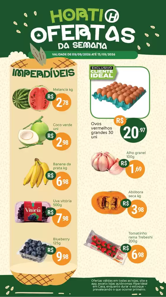 Catálogo Hiperideal Supermercados | Melhores ofertas para compradores econômicos | 2026-09-09T00:00:00.000Z - 2026-09-13T00:00:00.000Z
