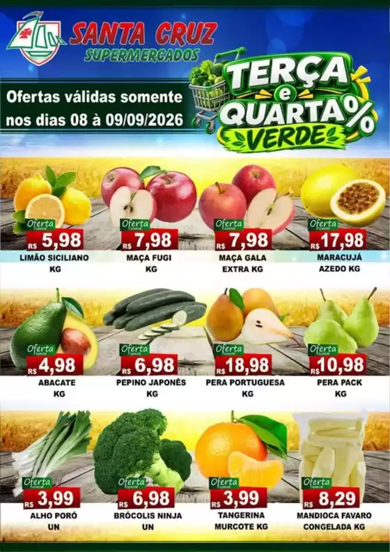 Catálogo Santa Cruz Supermercados | Terça E Quarta Verde | 2026-09-09T00:00:00.000Z - 2026-09-09T00:00:00.000Z
