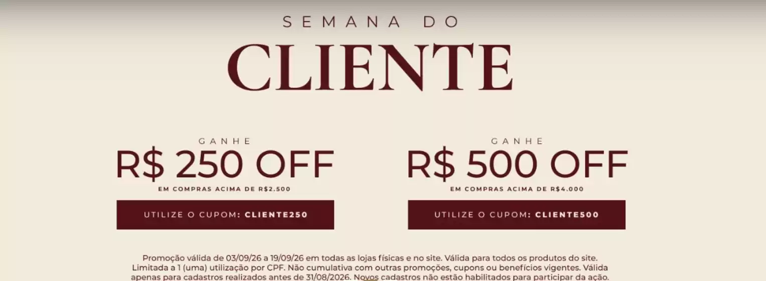 Catálogo One Up | Semana do cliente | 2026-09-10T00:00:00.000Z - 2026-09-19T00:00:00.000Z