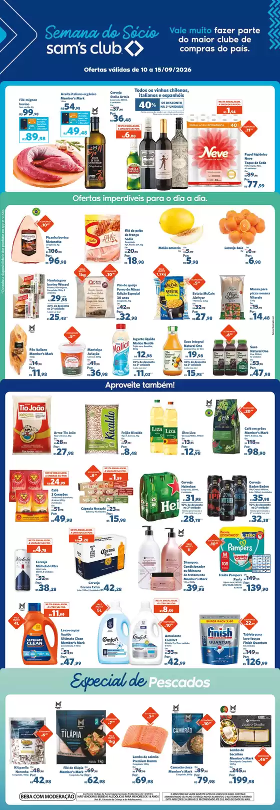Catálogo Sam's Club | Grandes descontos em produtos selecionados | 2026-09-10T00:00:00.000Z - 2026-09-15T00:00:00.000Z