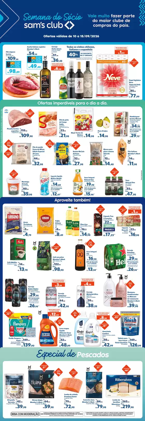 Catálogo Sam's Club | Descubra ofertas atraentes | 2026-09-10T00:00:00.000Z - 2026-09-15T00:00:00.000Z