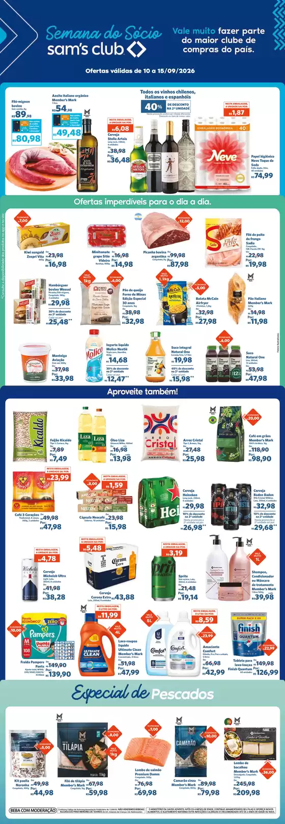 Catálogo Sam's Club | Ofertas para caçadores de pechinchas | 2026-09-10T00:00:00.000Z - 2026-09-15T00:00:00.000Z