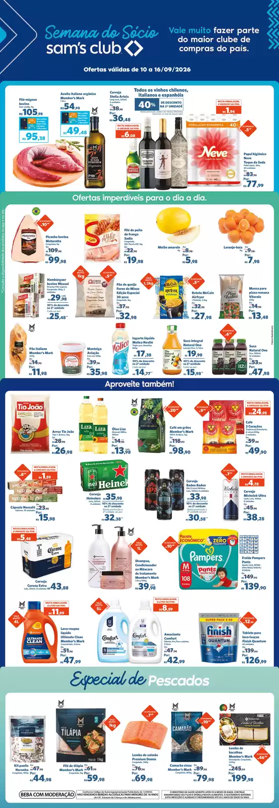 Catálogo Sam's Club | Ótima oferta para caçadores de pechinchas | 2026-09-10T00:00:00.000Z - 2026-09-15T00:00:00.000Z