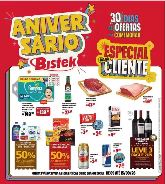 Catálogo Bistek Supermercados | Descubra ofertas atraentes | 2026-09-09T00:00:00.000Z - 2026-09-15T00:00:00.000Z