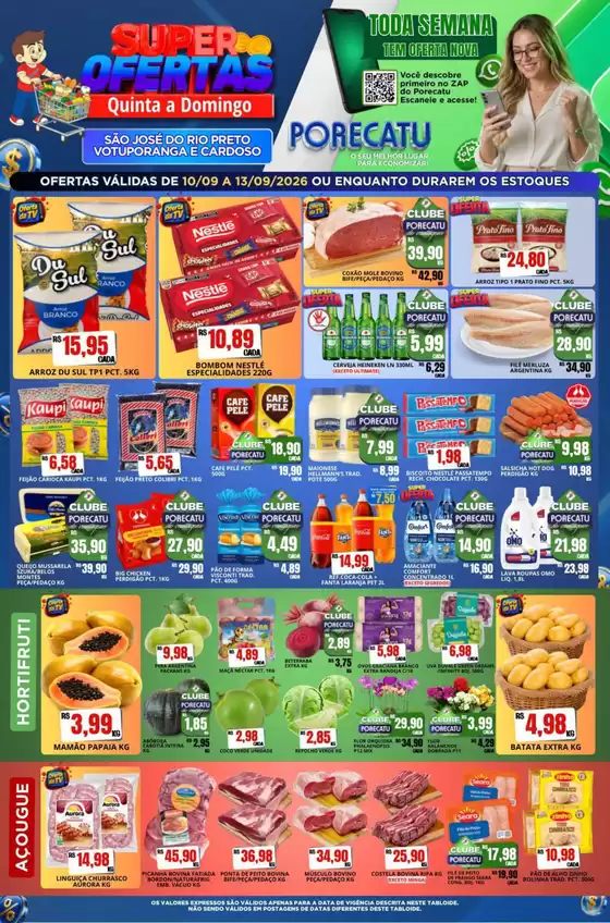 Catálogo Supermercado Porecatu | Tabloide De Ofertasvotuporanga E Cardoso | 2026-09-10T00:00:00.000Z - 2026-09-13T00:00:00.000Z