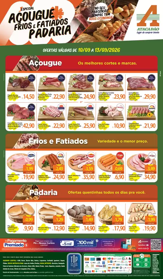 Catálogo Atacadão | Atacadão - Açougue / Padaria / Frios e Fatiados | 2026-09-10T00:00:00.000Z - 2026-09-13T00:00:00.000Z