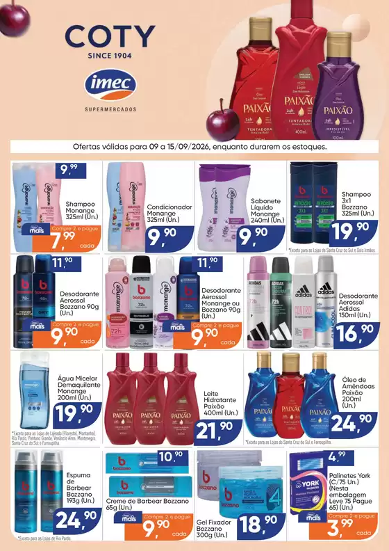 Catálogo Imec Supermercados | BAIXA 17835 USAR ESTA IMEC Cooperada Coty 09 a 150926 | 2026-09-10T00:00:00.000Z - 2026-09-15T00:00:00.000Z